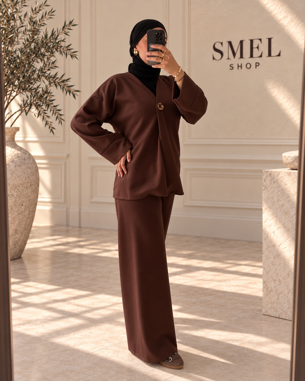 Ensemble fluide tunique et pantalon large