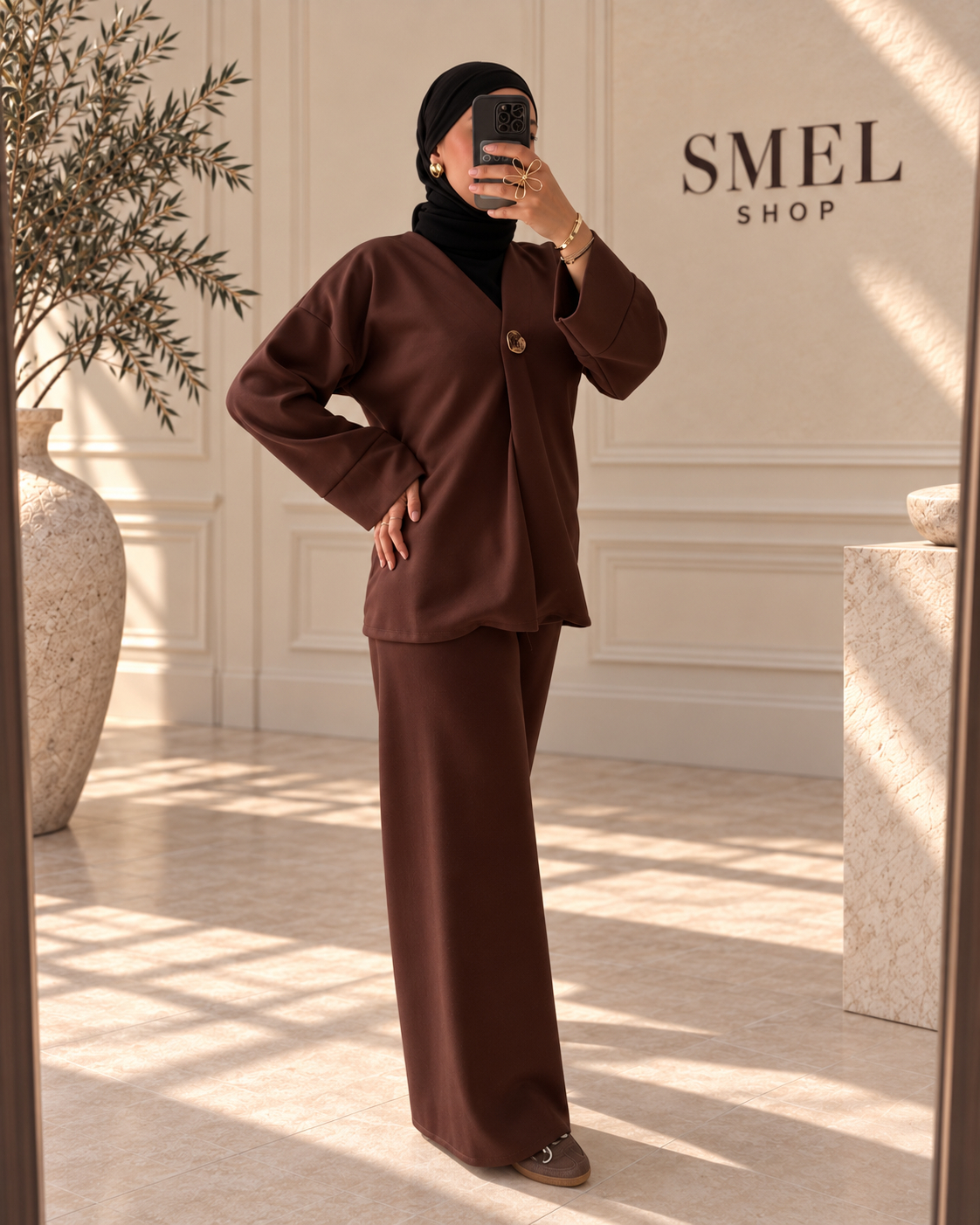 Ensemble fluide tunique et pantalon large
