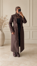 Manteau blazer marron