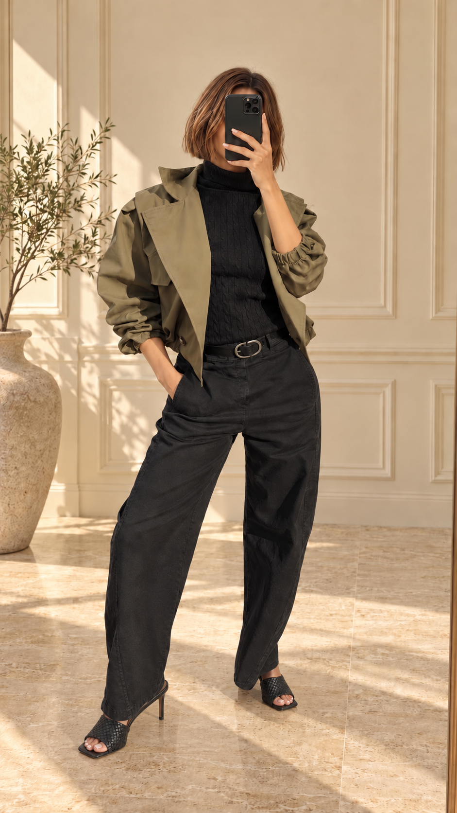 Veste trench courte