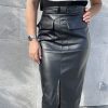 jupe crayon simili-cuir