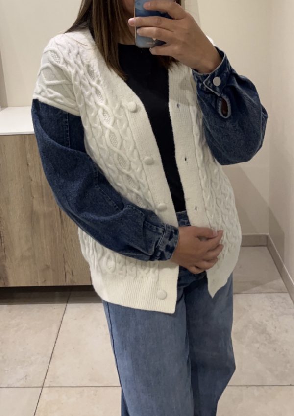 Gilet bi matière