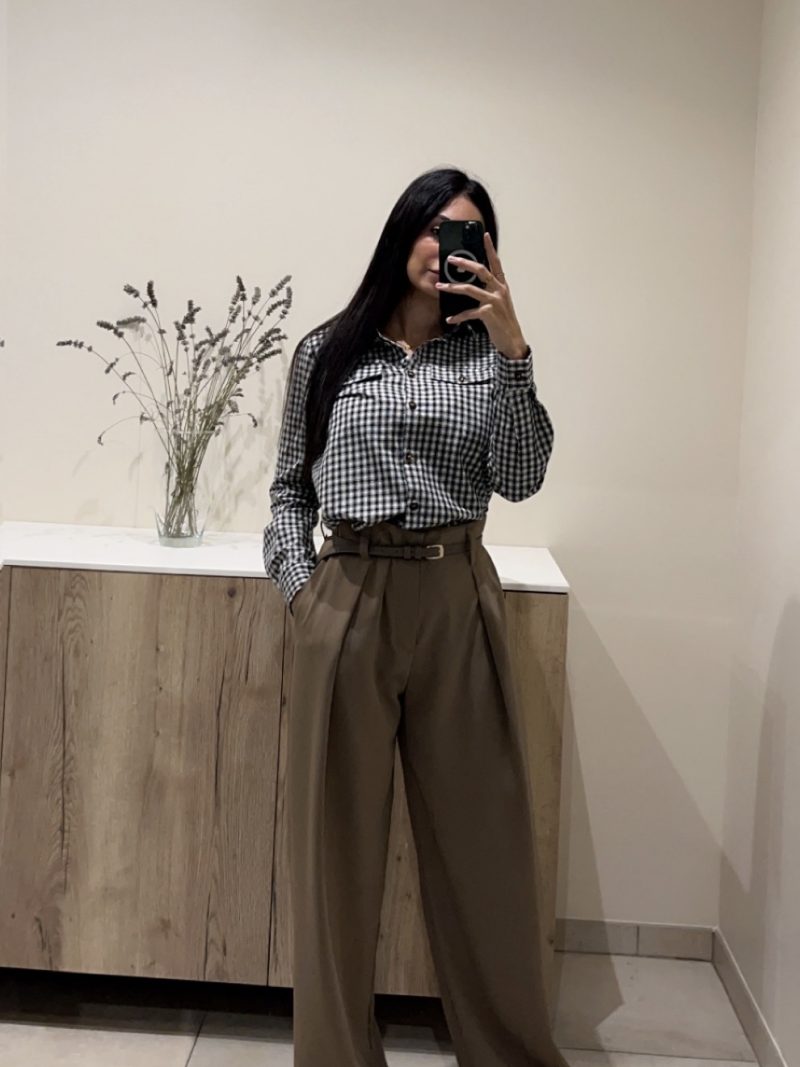 Chemise à carreaux