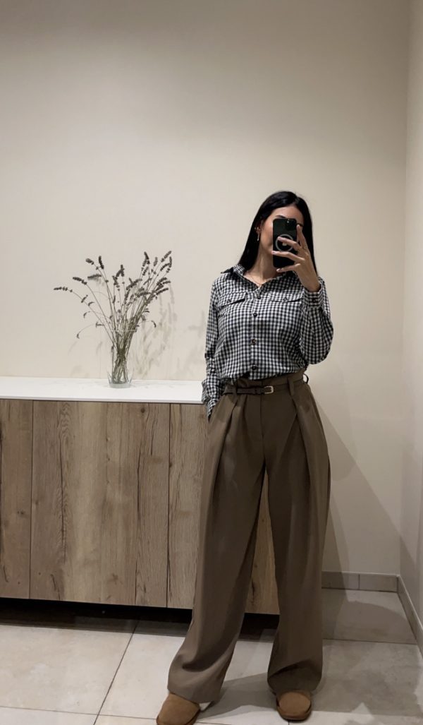 Chemise à carreaux