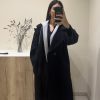 Manteau à capuche noir