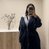 Manteau à capuche noir