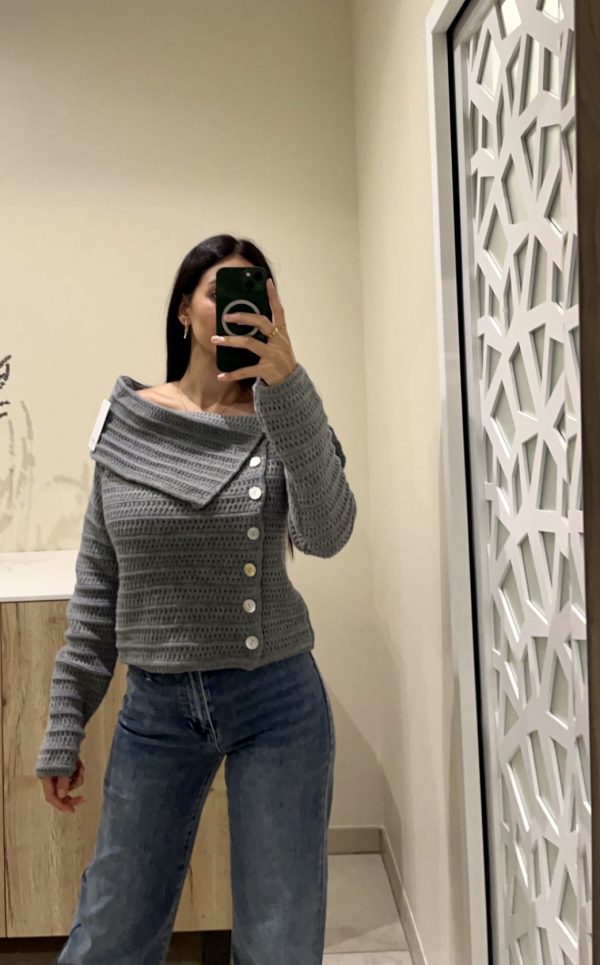 Pull col Carmen gris