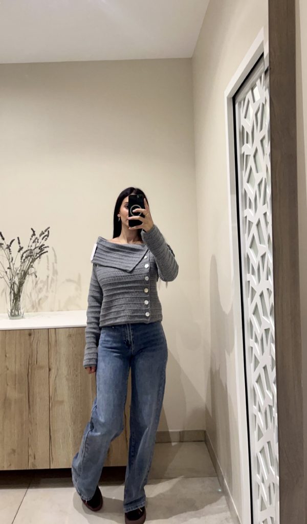 Pull col Carmen gris