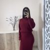 Ensemble jupe  bordeaux