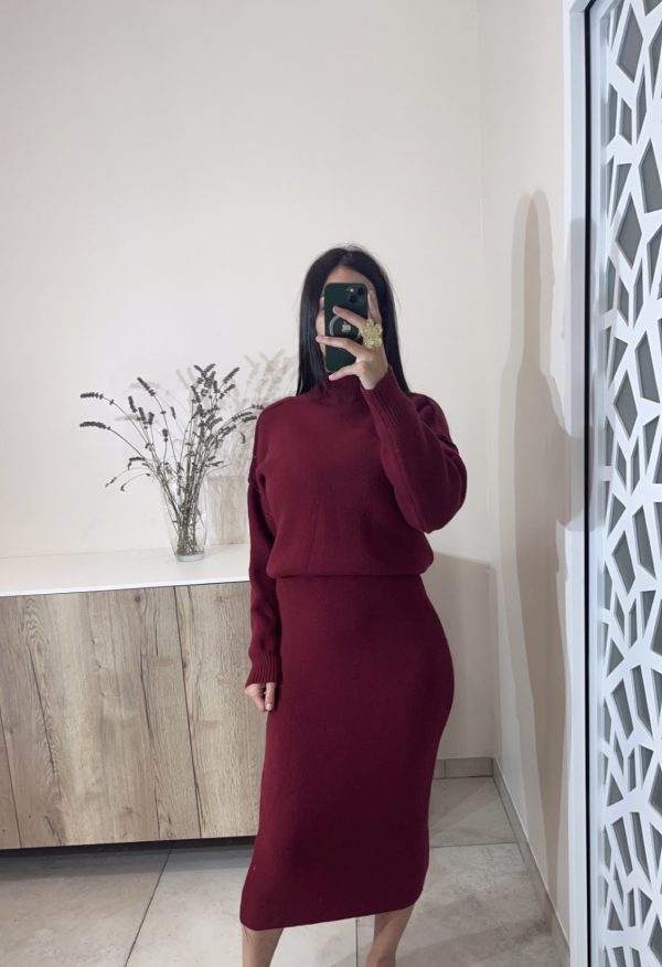 Ensemble jupe  bordeaux