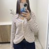 Pull marinière rouge