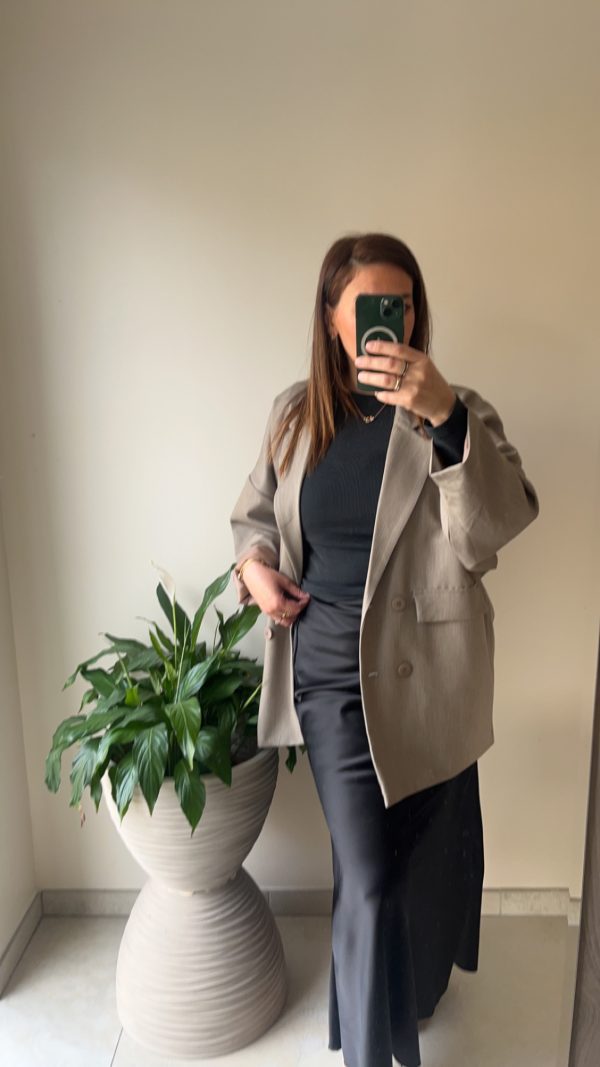 Jupe satin noir