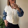 Gilet bi matière