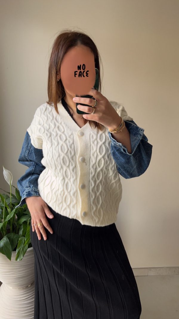 Gilet bi matière