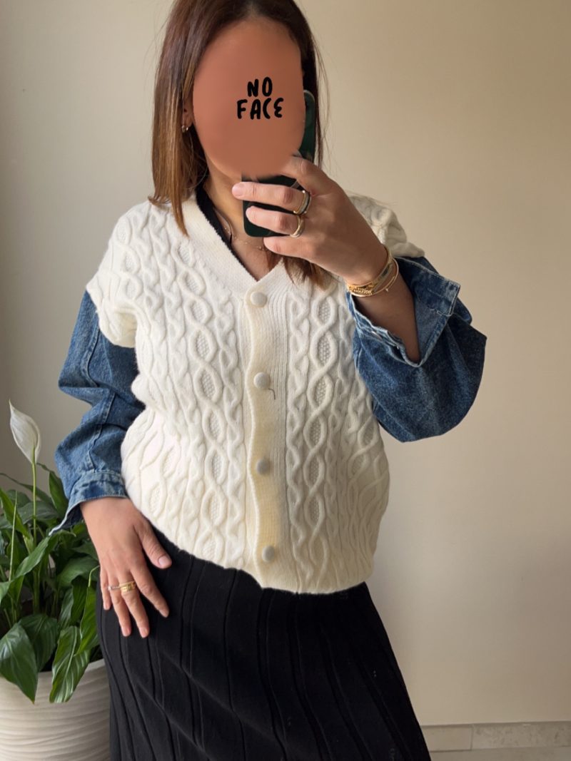 Gilet bi matière