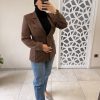 Blazer cintré marron