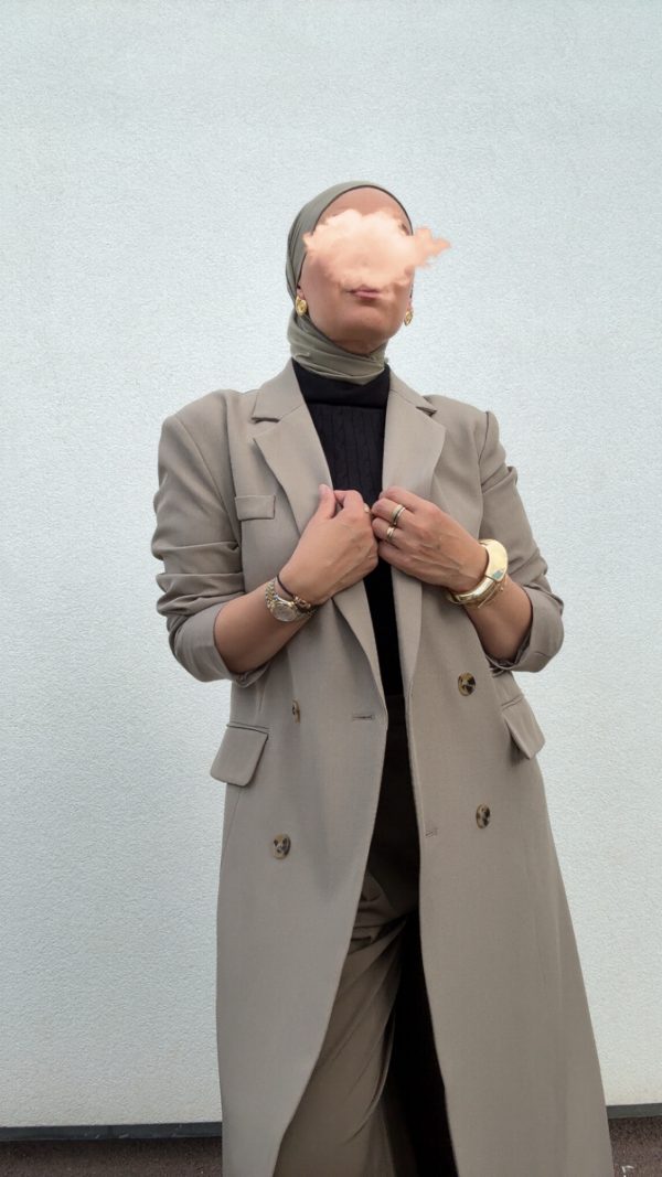 img_7183 Long blazer taupe