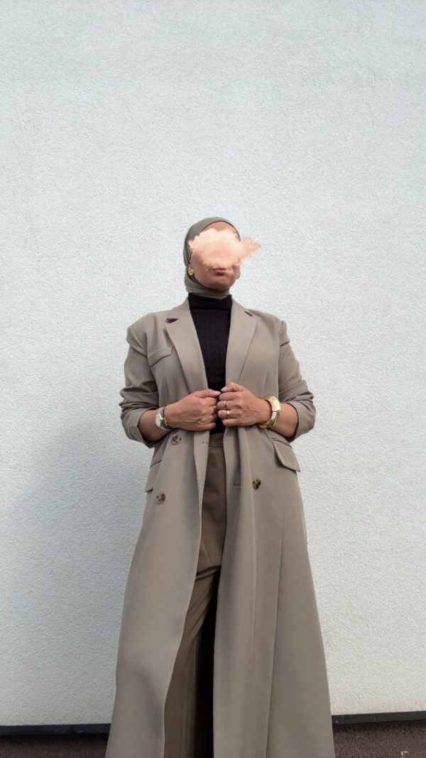 img_7185 Long blazer taupe