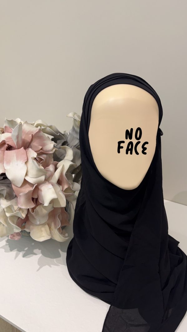 Hijab préformé noir