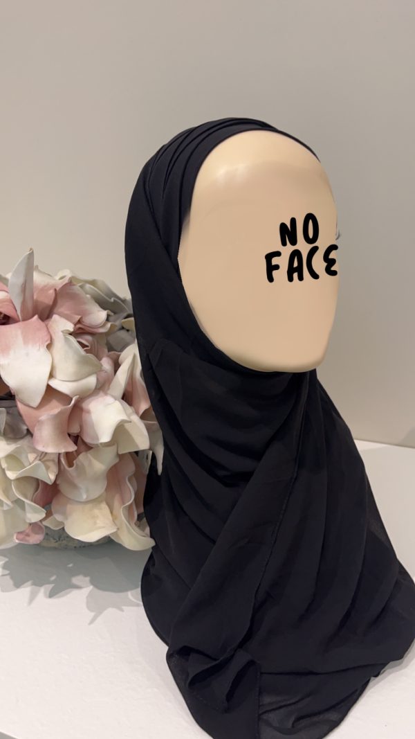 Hijab préformé noir