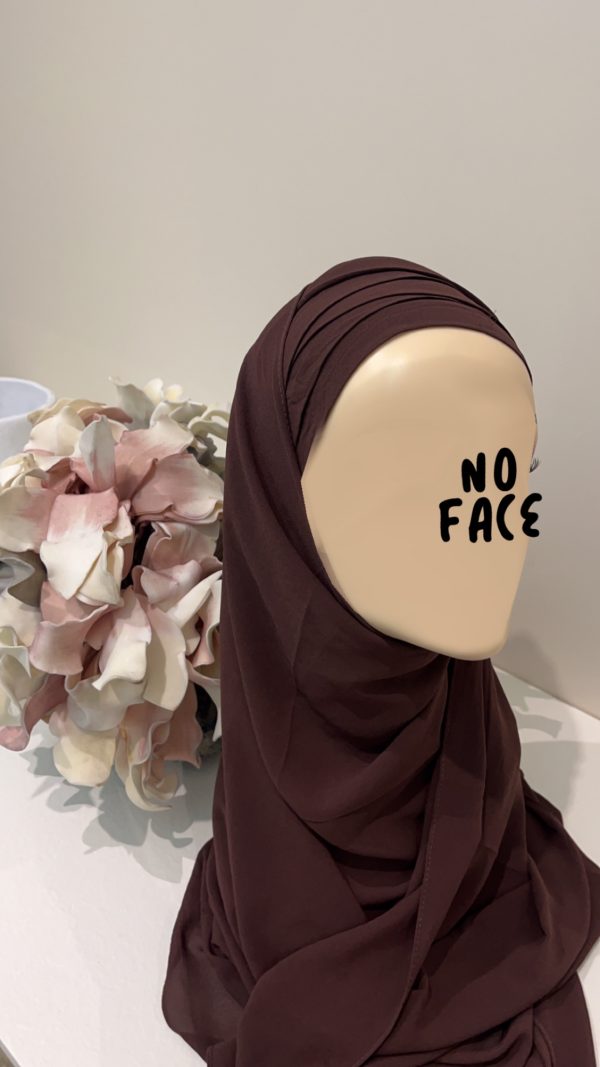 Hijab préformé chocolat