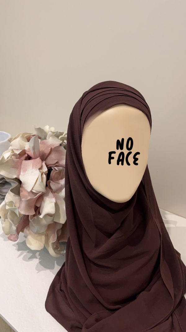 Hijab préformé chocolat