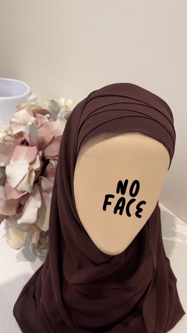 Hijab préformé chocolat