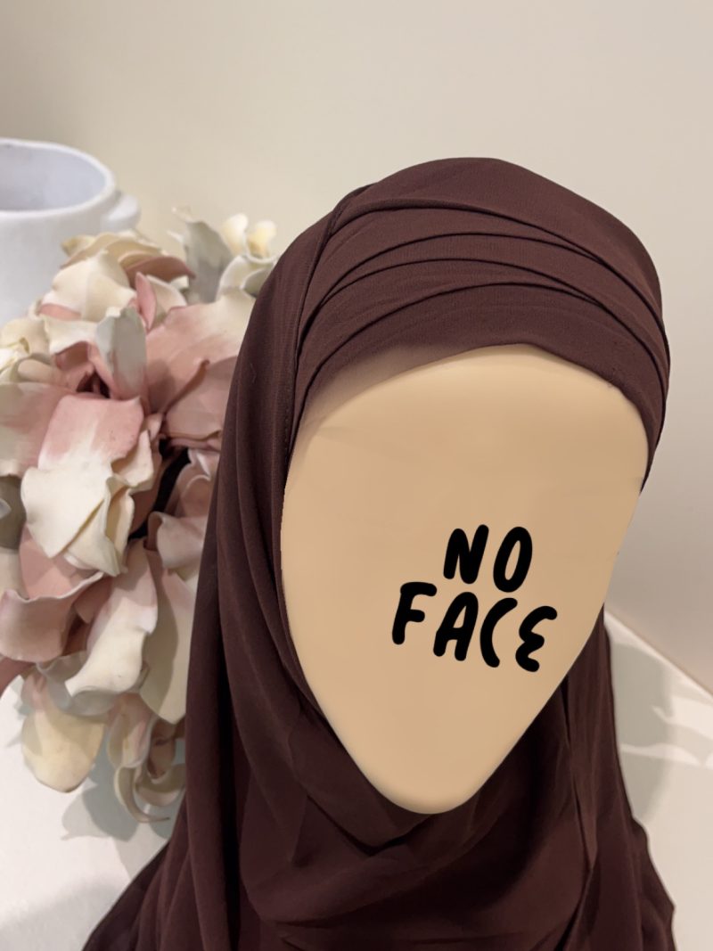 Hijab préformé chocolat
