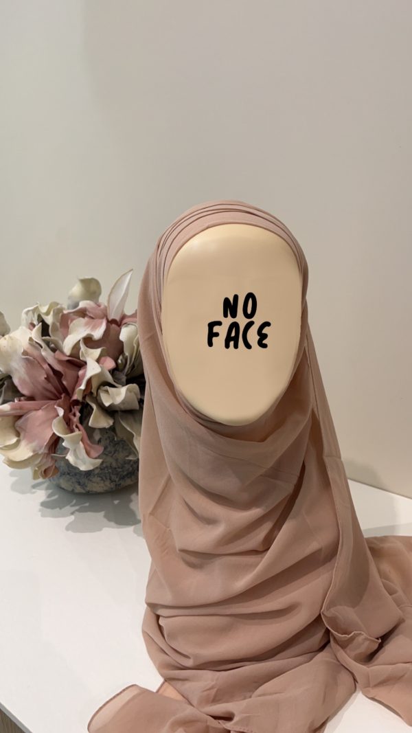 Hijab préformé nude
