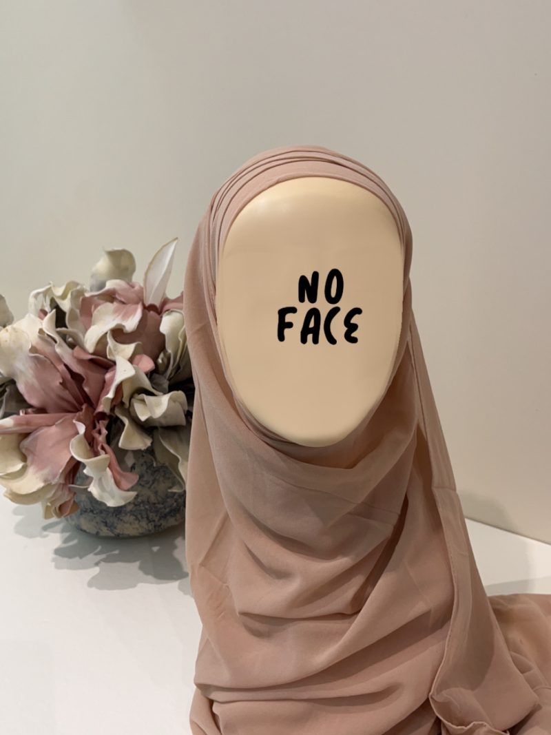 Hijab préformé nude