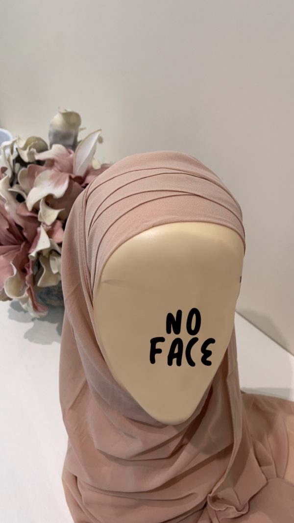 Hijab préformé nude