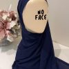 Hijab préformé bleu marine