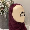 Hijab préformé bordeaux