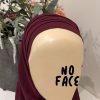 Hijab préformé bordeaux