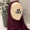Hijab préformé bordeaux
