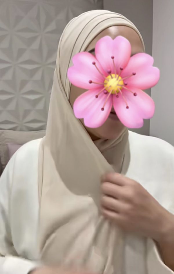 Hijab préformé beige