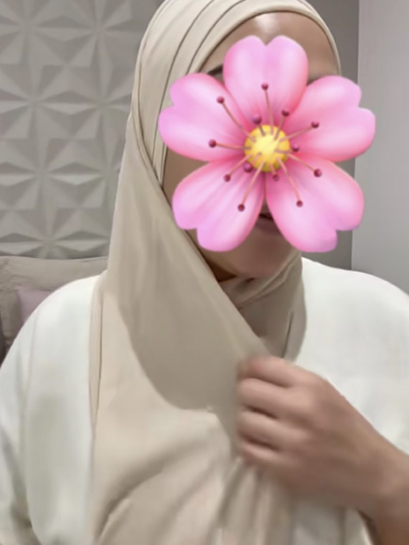 Hijab préformé beige