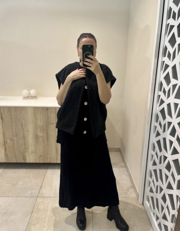 Ensemble jupe boléro noir