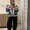 Veste en jeans fourrure