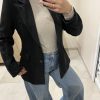 Blazer cintré noir