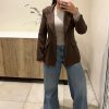 Blazer cintré marron