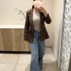 Blazer cintré marron