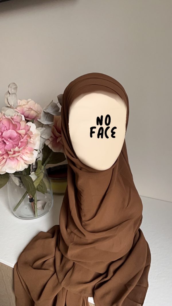 Hijab préformé cannelle