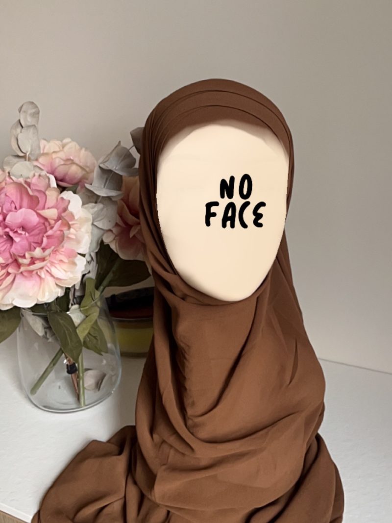 Hijab préformé cannelle