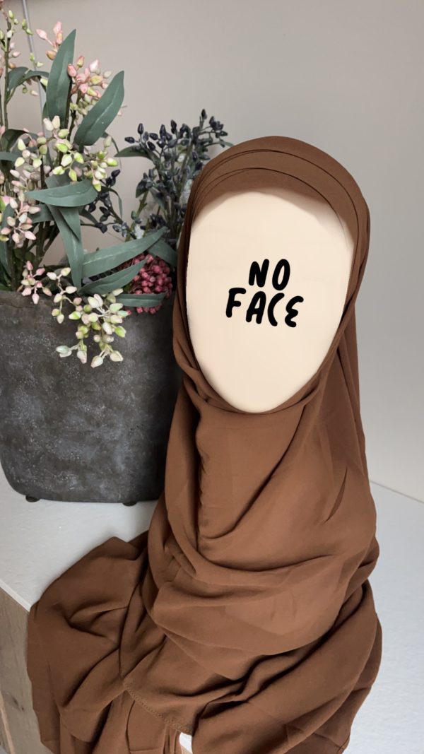 Hijab préformé cannelle