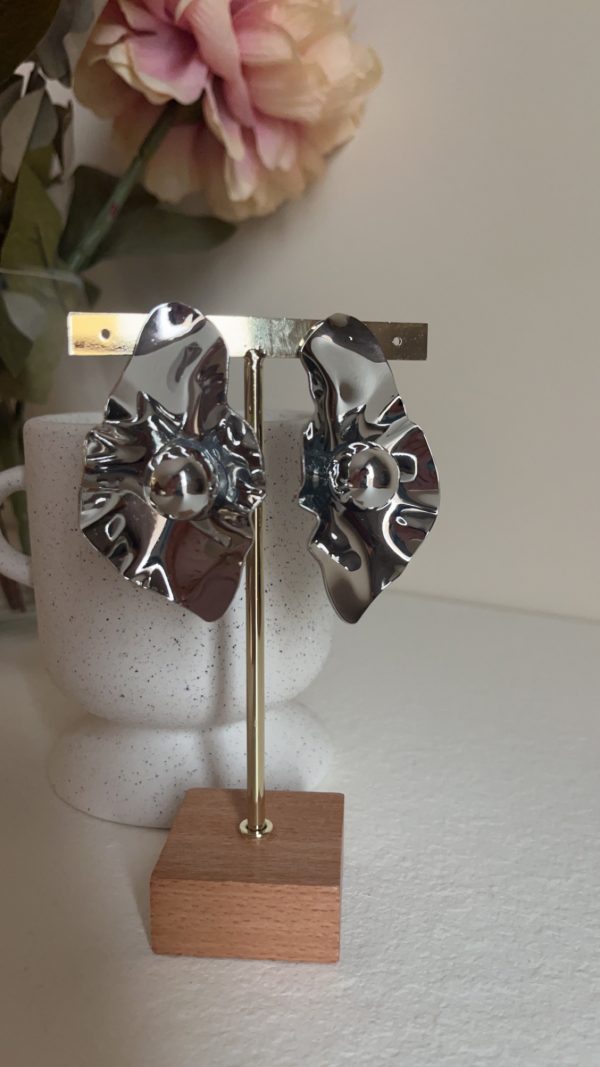 Boucle d’oreille Marquise blanc