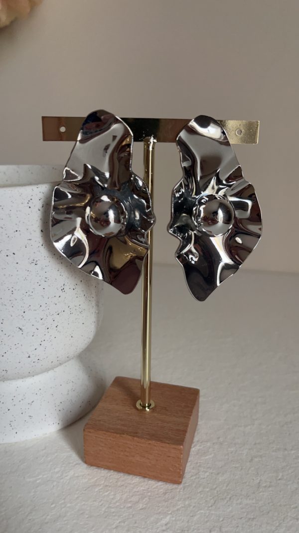 Boucle d’oreille Marquise blanc