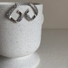 Boucle d’oreille Lisy blanc