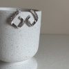 Boucle d’oreille Lisy blanc