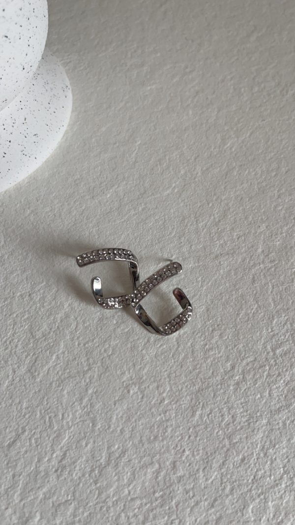 Boucle d’oreille Lisy blanc
